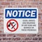 Signmission Guns Knives Weapons Banned On These Premises, 10 in W x Rectangle, Plastic OS-2PACK-NS-P-710-L-15758 - alternate 3